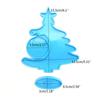 Christmas Tree Silicone Mold Epoxy Resin Mold Table Ornament Making Tool for Making Craft Decorations Easy To Clean