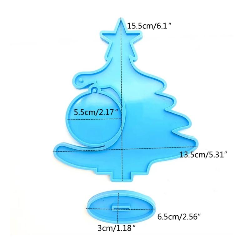 Christmas Tree Silicone Mold Epoxy Resin Mold Table Ornament Making Tool for Making Craft Decorations Easy To Clean