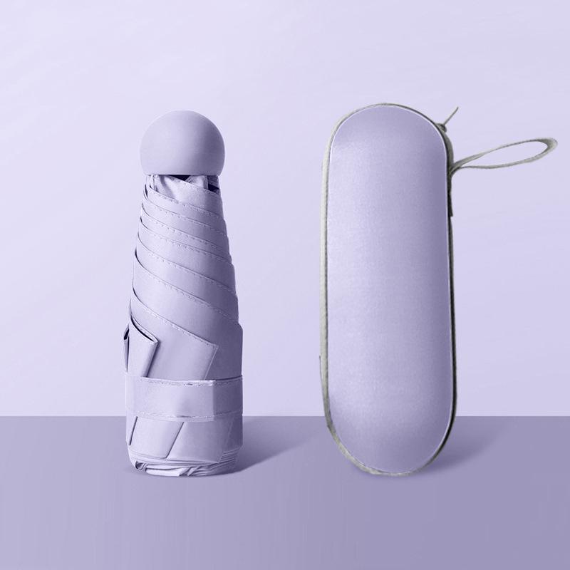 Компактный женский зонт с золотым тиснением: Защита от ультрафиолета, портативный складной, для солнца и дождя