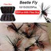 10/15/20/25Pcs Fly Fishing for Trout Bait Size #10 Flies Artificial Insect Bait Lure
