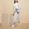 Fila Худи с логотипом в виде печатных букв серии Heritage Женская толстовка Керамически-белый F11W348202RIV