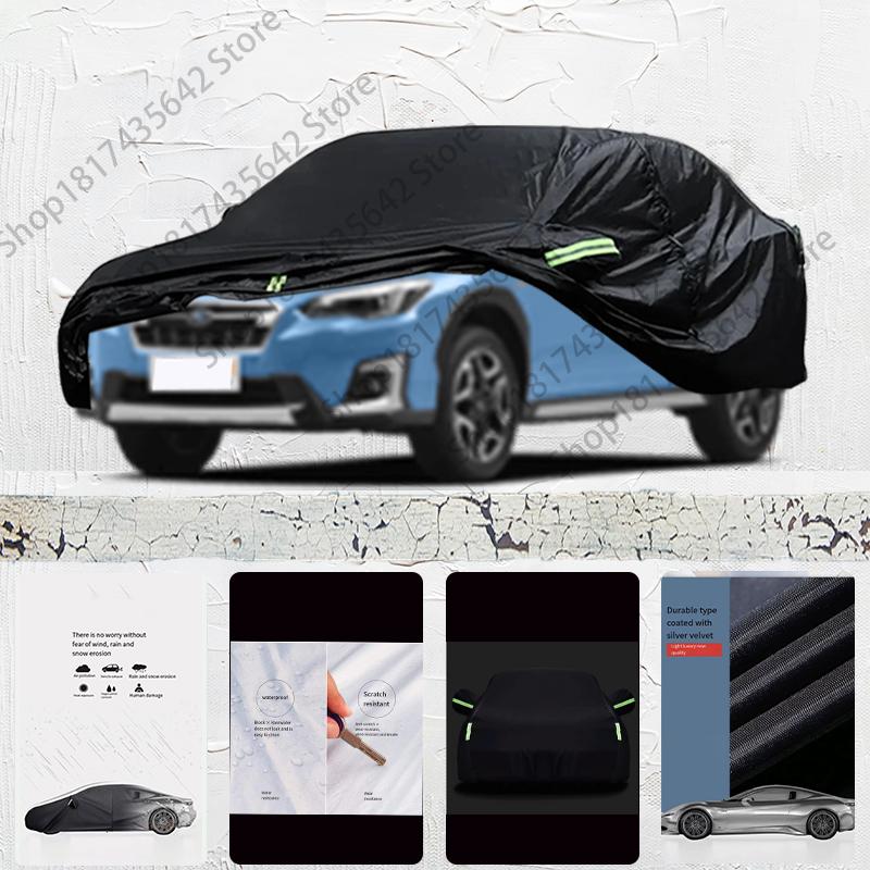 Для Subaru XV Защита от УФ-лучей Солнцезащитный Козырек Влагозащитный Снежный Черный Чехол Пылезащитный Автомобильный Зонтик Полный Чехол на Автомобиль Защита на Открытом Воздухе