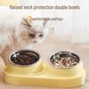 Наклонная двойная миска: Миска для кошек и собак, предотвращающая проливание еды и воды