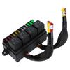 12V Pre-Wired Fuse Relay Box With 4pcs 4-Pin 40A Relays & 12 Fuses For Auto Car