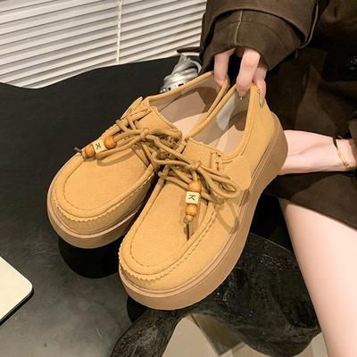 Ретро все включено Birkenstocks осенние новые повседневные одиночные туфли платформа ленивые