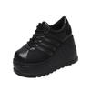 Fashion New Brand Punk Street Fashion Gothic Style Girls Cosplay Platform 10CM High Heels Sneakers Wedges Shoes Woman Pumps Big Size 42