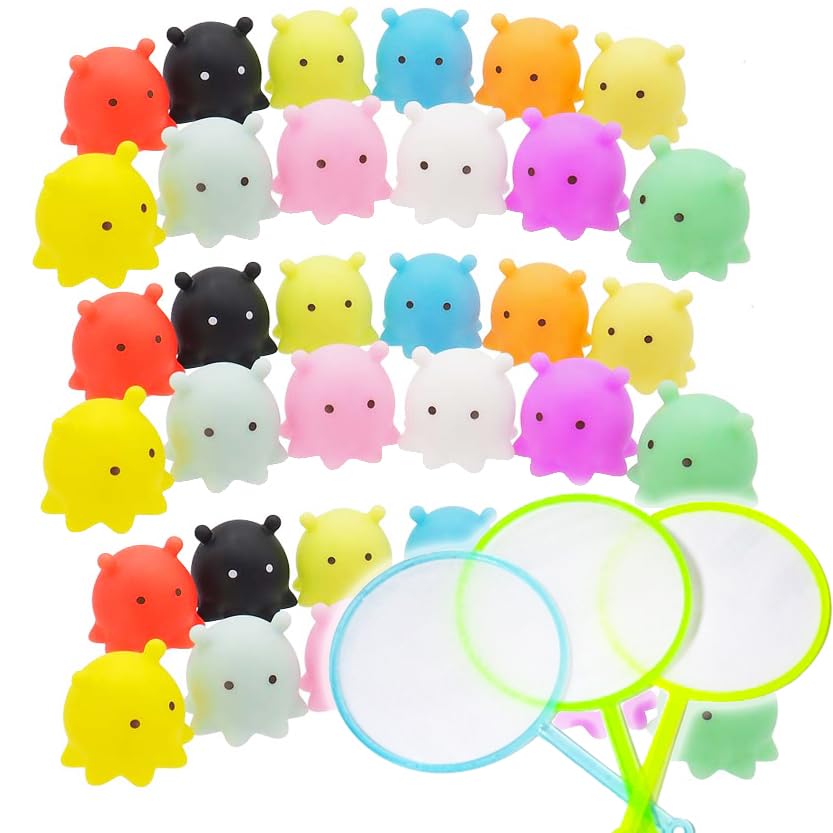Bathroom Toy Mini Puka 12 Colors X 3 Total 36 Pieces 3 Trial Goldfish Capacity for Bathroom Educational Interior Pretend Scooping Present Prize Infant