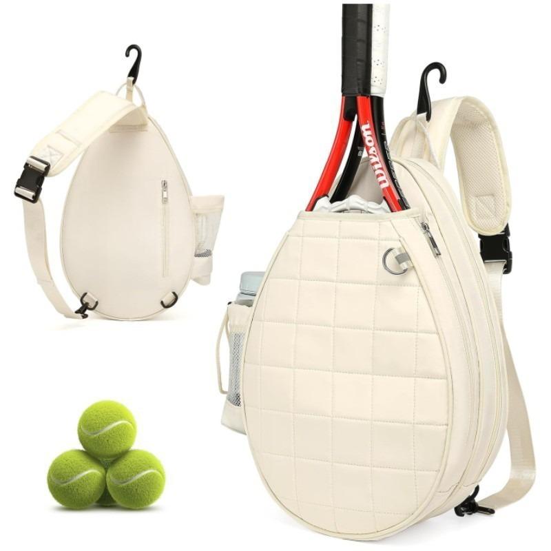 Shoulder Sports Racket Backpack, Large Capacity Travel Multi-compartment Storage Bag with Separate Shoe Compartment