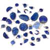 Natural Blue Lapis Lazuli Connector Charms Pendant Stone Warter Drop Teardrop Heart Pendants Charm For Jewelry Making Necklaces