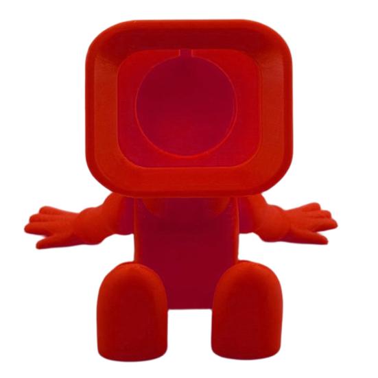 Nightstand Clock Holder 3D Printed Watch Charger Stand Robot Shaped Charging Cable Management Organizer Dock for Apple Series Ultra/SE/8/7/6/5/4/3/2/1