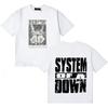 2026 System of A Down Модный Принт Y2K Свободная Мягкий Хлопок Комфорт Короткий Рукав Унисекс Женская и Мужская Футболка