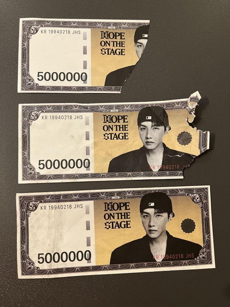 [USED] J-hope HOPE ON THE STAGE Seoul Hobby Money 3 Tickets