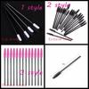 50pcs Mini Beauty Cosmetic Lip Disposable Eyelash Brushes Mascara Wands