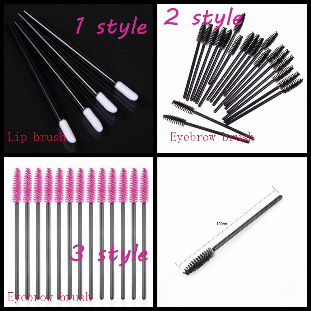 50pcs Mini Beauty Cosmetic Lip Disposable Eyelash Brushes Mascara Wands