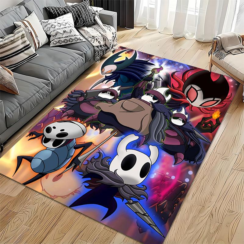 Hollow Knight-Inspired Art Carpet suitable as a non-slip mat for the living room or bedroom sofa