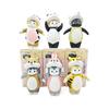 Adorable Pvc Cat Figurine With Cow Headgear Collectible Blind Box Toy 8-9cm