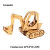 Red Bamboo 3D Wooden Car Jigsaw Puzzle - DIY Interlocking Laser-Cut Model