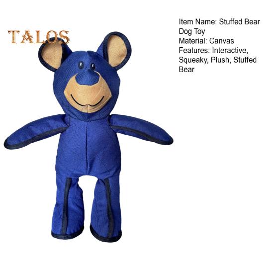 Небьющаяся игрушка для жевания медведя для агрессивных любителей жевать, небьющаяся мягкая игрушка-медведь, интерактивная пищащая игрушка для маленьких, средних и больших собак