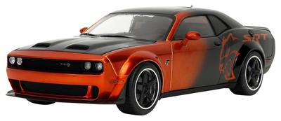 Kyosho Jada Toys Серия PINK SLIP Масштаб 2015 Dodge Challenger SRT Hellcat Оранжевый JADA35722 1/18 Металлик/Черный (Готовая модель)
