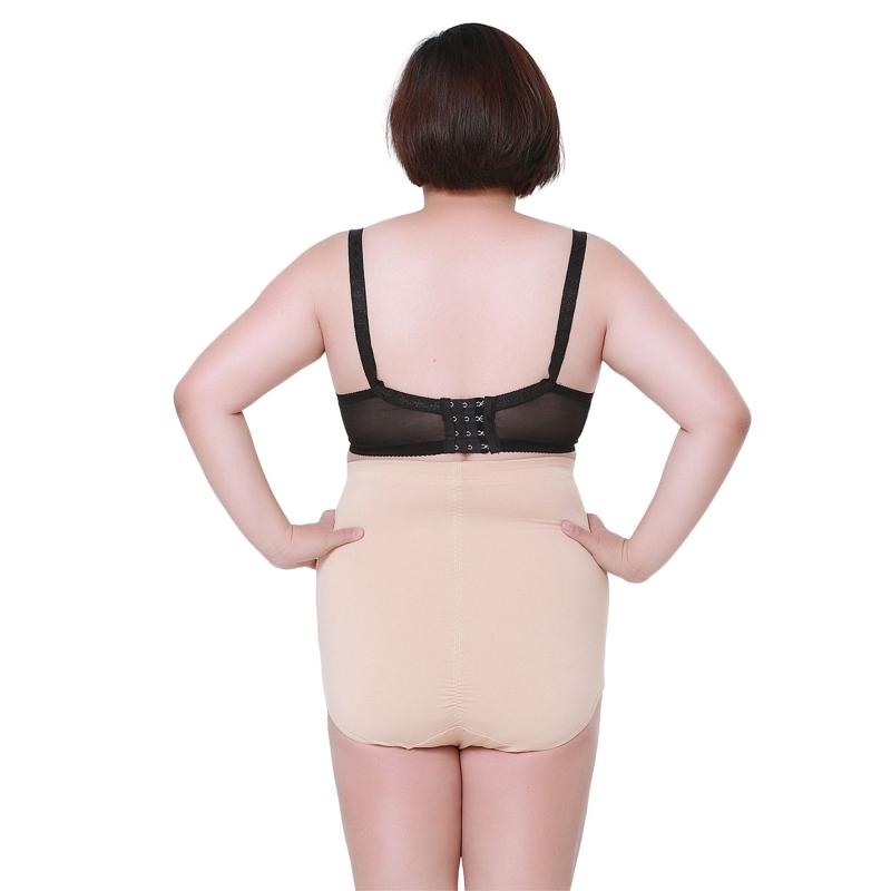 Плюс размер трусики для контроля живота для женщин с высокой талией бесшовные трусы для поднятия ягодиц
