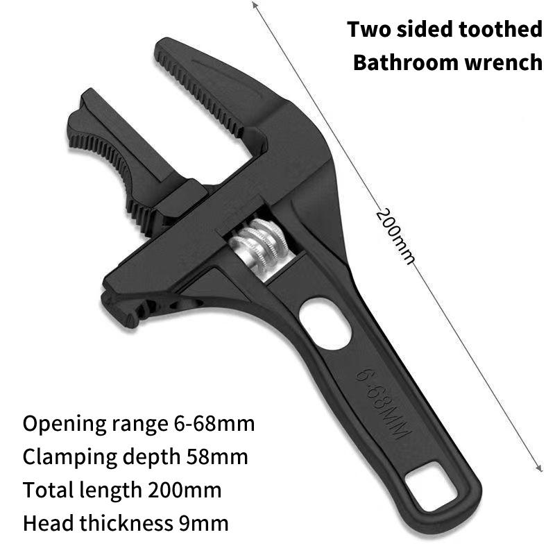 1 шт., большой открывающийся алюминиевый сплав, короткая ручка, разводной ключ, многофункциональный ключ для нагрева воды в ванной комнате