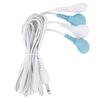 4 In 1 Electrotherapy Electrode   Electric Shock Wires Cable for Tens Massager