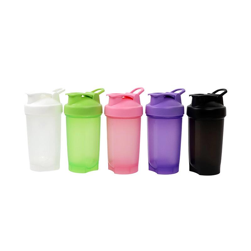 500ml Portable Plastic Shaker Cup with Handle - Outdoor Fitness & Protein Powder Mixer with Custom Logo