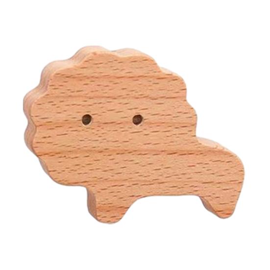 Wooden Wall Hook Lightweight Adhesive Hook with Natural Wood Grain Design Hook for Items Kids Schoolbags Hats