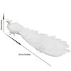 Beautiful Christmas Tree Decoration White Real  Feather Pendant Gift Simulation White Peacock