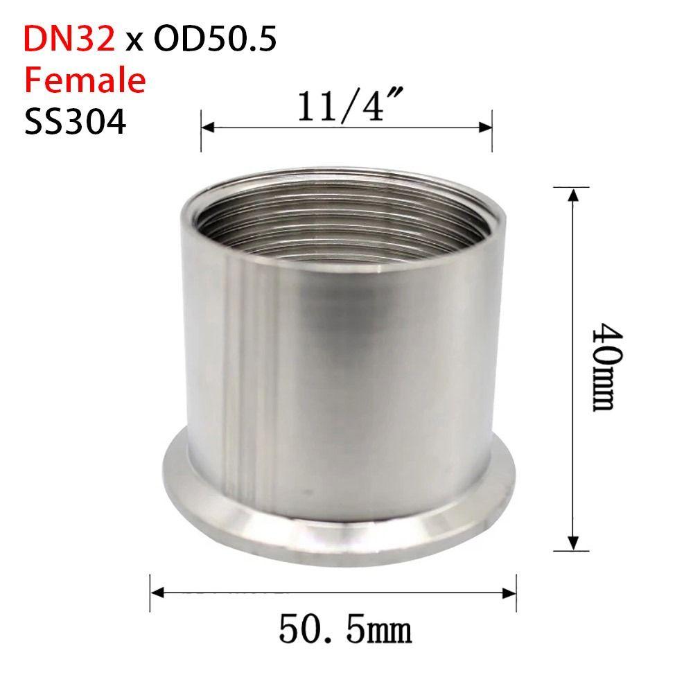 1Pcs 1/4" 3/8" 1/2" 3/4" 1" Pipe Fitting Connector SUS304 Sanitary TriClamp Adapter New Tri Clamp