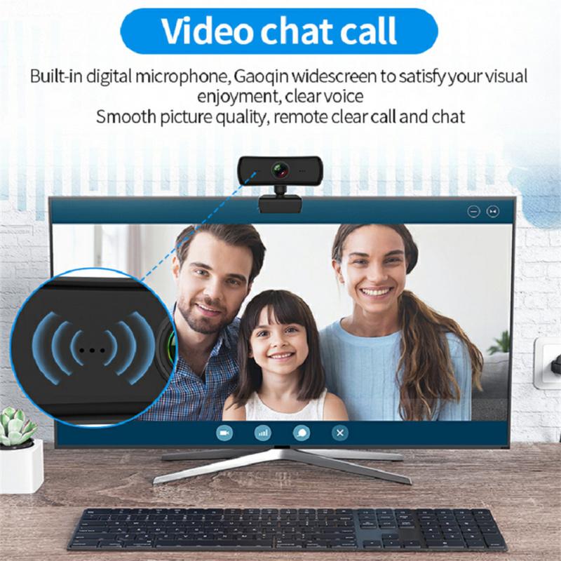 1440p Full HD веб-камера для ПК с микрофоном прямая трансляция веб-камеры для USB настольного компьютера ноутбука