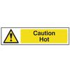 Сканируйте Осторожно Горячо - ПВХ Знак 200 X 50 мм