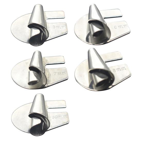 5/6/8Pcs Sewing Rolled Hem Foot Stainless Steel Sewing Machine Rolled Hemming Presser Foot for Household Sewing Shop