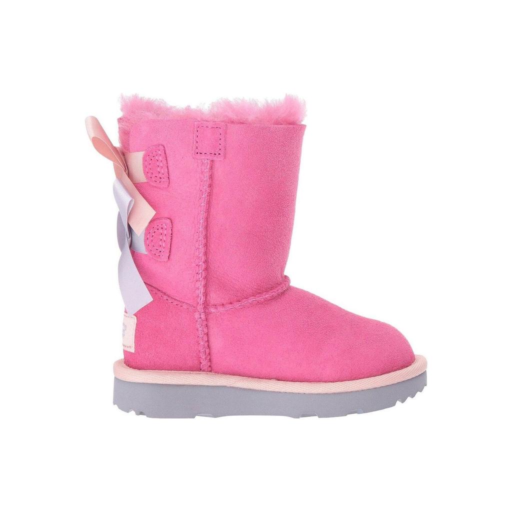 (TD) UGG Bailey Bow II Boot 'Pink Icelandic Blue' Baby 1017394T-PAIB