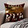 Классическая рок-группа Т-The Eagles Наволочка Подушка Защита от пылевых клещей Невидимая молния Короткий плюш Подушка для дивана