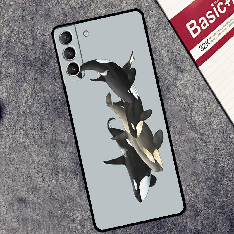 Косатки Косатки Чехол Для Samsung Galaxy S24 S22 S23 Ultra Note 20 S9 S10 Note 10 Plus S20 FE S21 FE Крышка