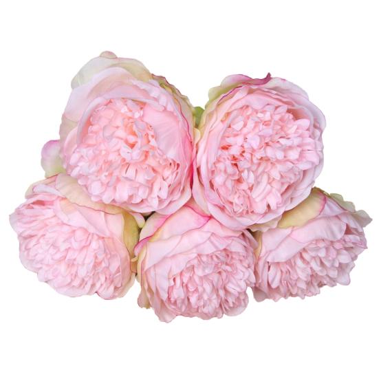 1 букет 5 головок искусственный пион шелковый цветок свадебный домашний садовый декор