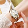 OLEVS Fashion Moon Phase Tourbillon Women Watch Luxury Brand Stainless Steel Automatic Mechanical Watch Waterproof Reloj Mujer