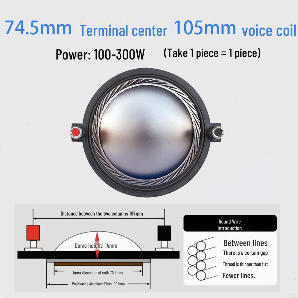 Ремонтные детали для диафрагмы высокочастотного динамика: 25-75 Жила Круглая Плоская Проволока