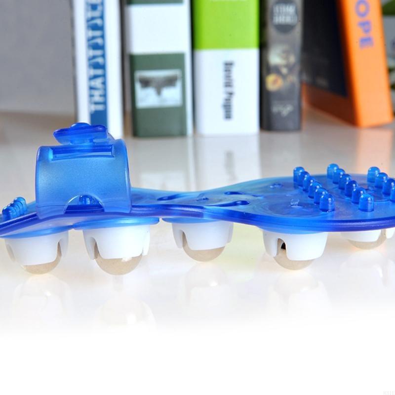 831E Roller Balls Body Massage Glove Muscle Pain Relief Relax Anti Cellulite Massager For Neck Back Shoulder Buttocks for Hea