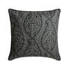 Zip Decorative Grey Throw Pillow Covers Silk Quilted Beaded Throw Pillows For Sofa Paisley Contemporary Style Easter - Paisley Glance