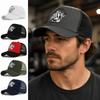 Breathable Summer Baseball Cap Mechanic Graphic Outdoor Sun Hat Vintage Mesh Trucker Hat  For Men