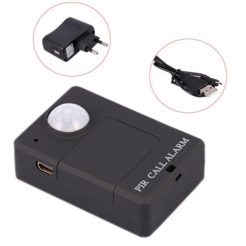 Мини GSM PIR Датчик Движения Сигнализация Инфракрасный Беспроводной GSM Сигнализация Детектор Движения Противоугонный С EU Вилкой Высокая Чувствительность