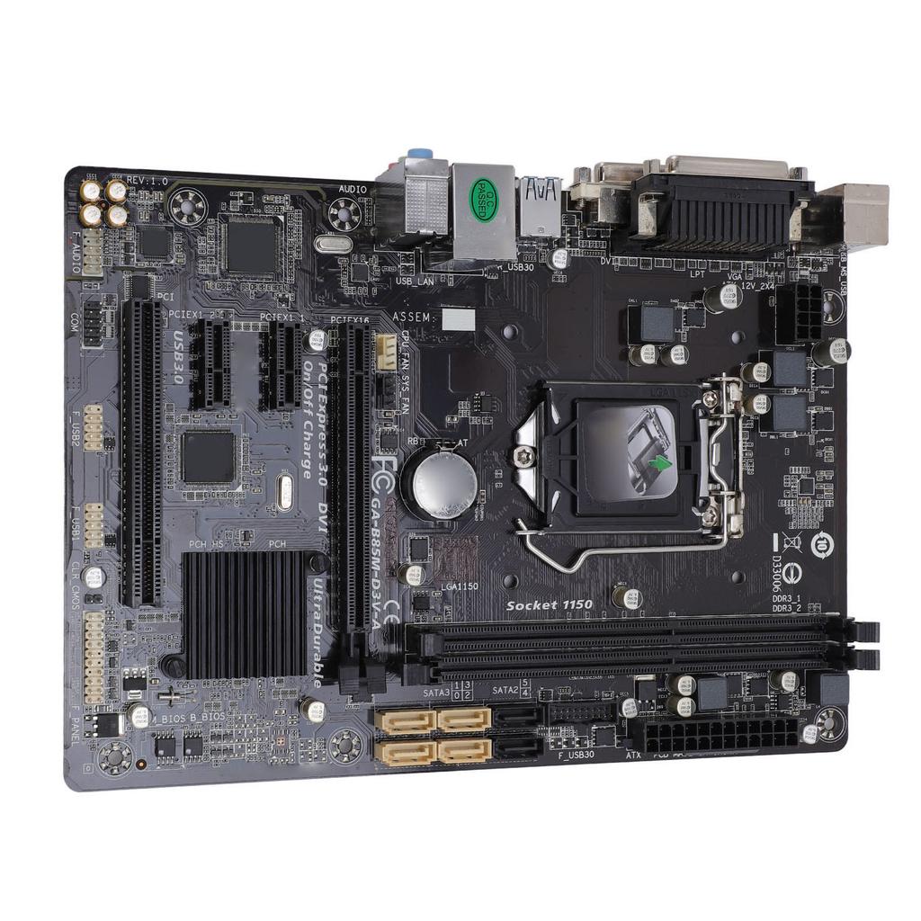 Computer Motherboard M ATX DDR3 X 2 DIMM Slot Gaming Motherboard Replacement for LGA 1150 for Core I7