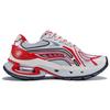 Li Ning Lijun BOW Удобные универсальные модные нескользящие прочные повседневные туфли с низким верхом Мужские повседневные туфли красного и белого цвета AZGT067-3