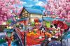 EPOCH 1000 Piece Jigsaw Puzzle Disney Puzzle Decoration Collage Micky Friends X 75 with Spatula and Decoration Stickers & -SAKURA Journey- (50 Cm)