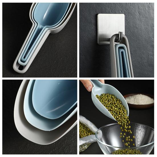 3 шт. мерная ложка для кухни, еда, кофе, мука, хлопья, ложка для попкорна, лопата, товары для продажи