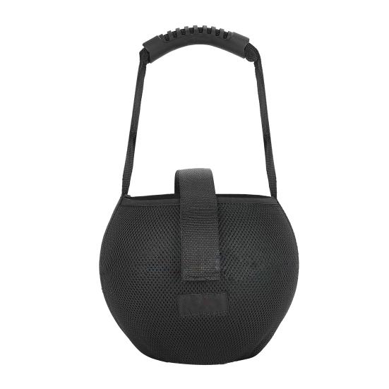 Bowling Mesh Bag Single Bowling Ball Bag with Reinforced Handle Black Bowling