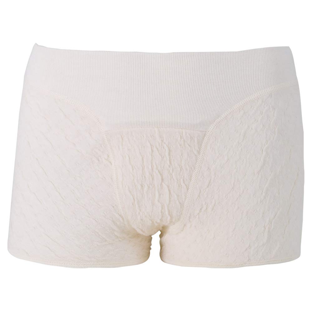Hidamari Basic Underwear Thermal Warmth Grade Pale Beige Women's Shorts, Underwear, 3, Medium, [PTB800 40-PBE]