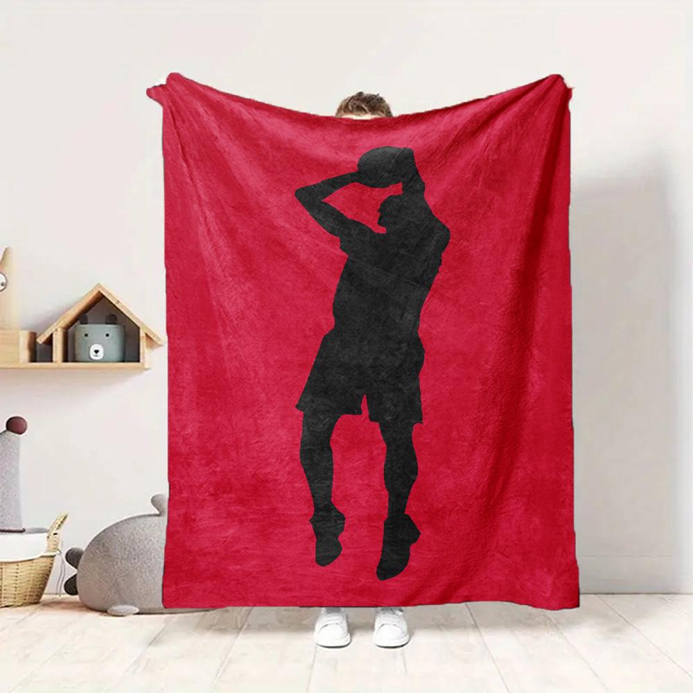 Basketball Player Flannel Blanket Throw Blanket Soft Warm Sofa Bed Camping Car home Decor Unique Christmas Gift C9302620
